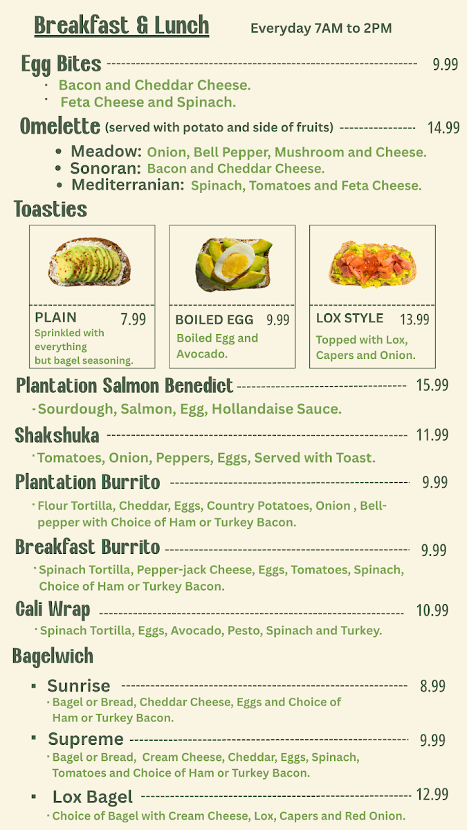 The Coffee Plantation Menu - Image 2